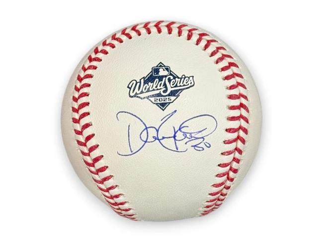 Dave Roberts Signed Autographed 2025 World Series Baseball Dodgers Blue Ink BAS