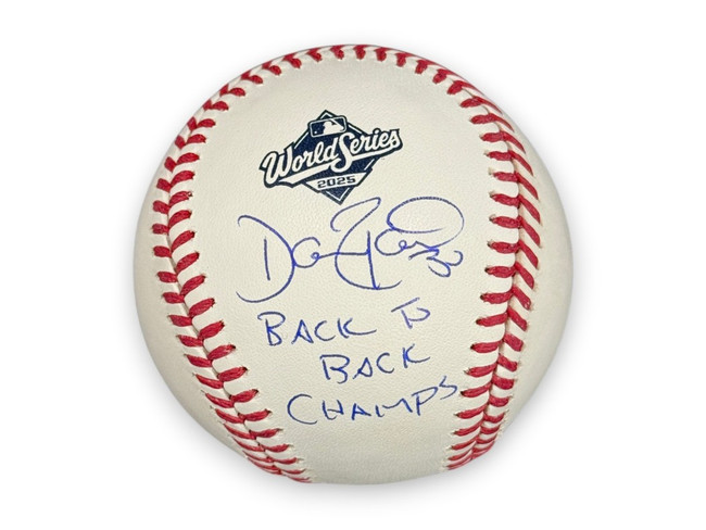 Dave Roberts Signed 2025 World Series Baseball "Back To Back Champs" Dodgers BAS