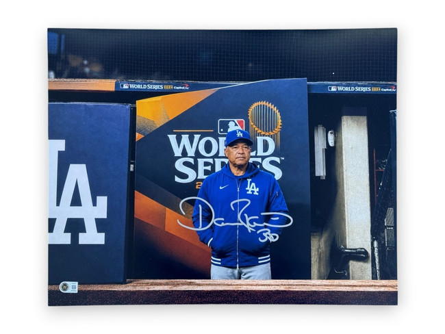 Dave Roberts Signed Autographed 16x20 Photo Dodgers Silver Ink Beckett