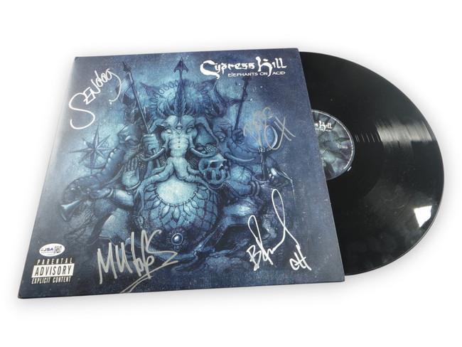 Cypress Hill Band Signed Autographed Record Album Cover B-Real +3 JSA CM68505