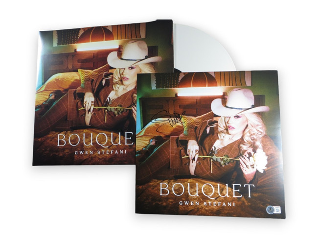 Gwen Stefani Signed Autographed Record Album Insert Bouquet BAS BW89669