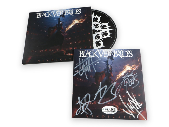Black Veil Brides Band Signed Autographed CD Insert Vindicate 5 Sigs JSA CR33410