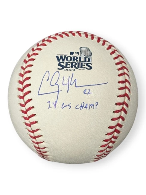 Clayton Kershaw Autographed 2024 WS Ball "24 WS Champ" Dodgers BAS 5W058208