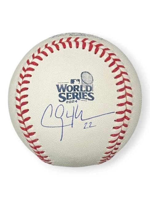 Clayton Kershaw Signed Autographed 2024 World Series Baseball Dodgers BAS