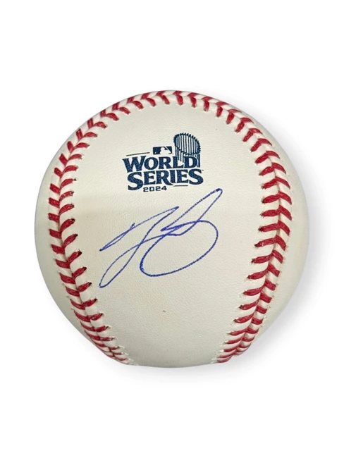 Tyler Glasnow Signed Autographed 2024 World Series Baseball Dodgers MLB