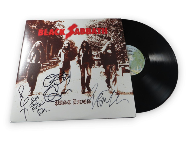 Black Sabbath Band Signed Autographed Album Cover Ozzy Osbourne +2 BAS AG002157