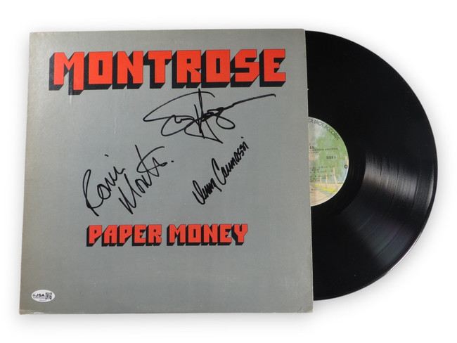 Montrose Signed Autographed Album Cover Sammy Hagar Ronnie Carmassi JSA CR33577