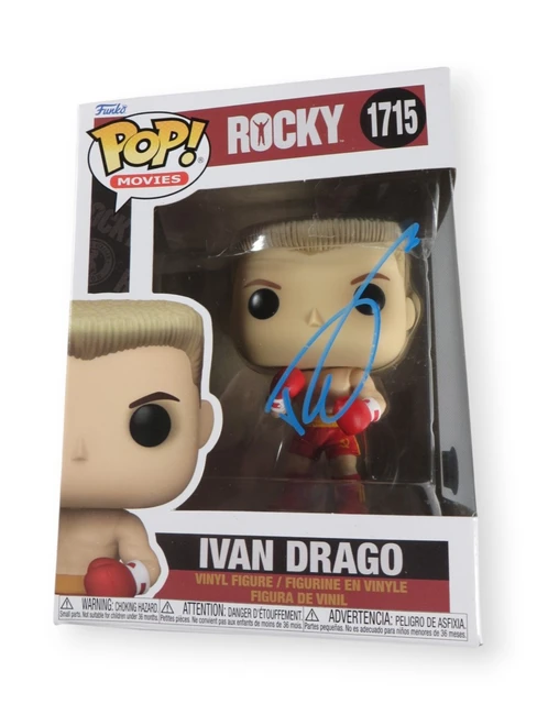 Dolph Lundgren Autographed Funko POP! Figure Rocky IV Ivan Drago BAS BW89618