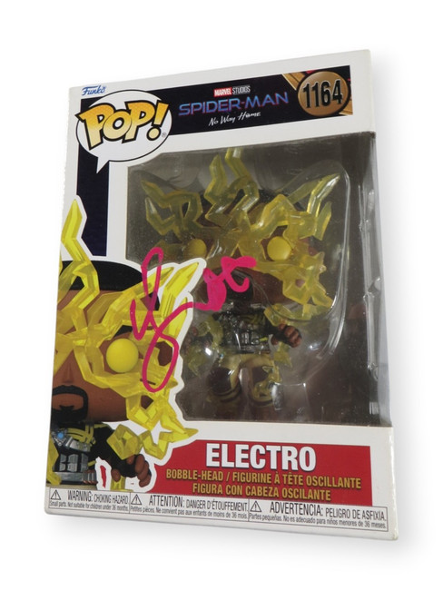 Jamie Foxx Signed Autographed Funko POP! Figure Spider-Man Electro BAS BW89620