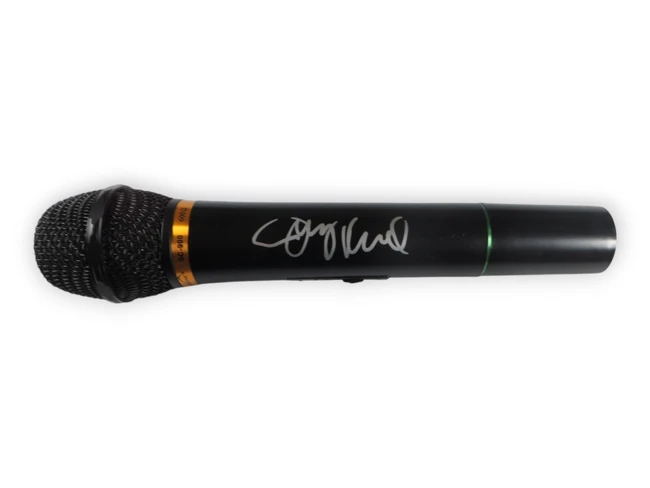 Jimmy Kimmel Signed Autographed Microphone Late Night Host JSA CR33549