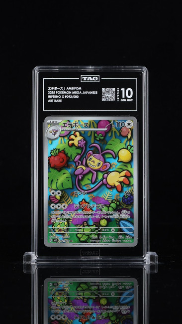 Ambipom 092/080 Pokemon 2025 Inferno X Graded TAG 10 Gem Mint H8787305 Japanese