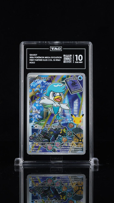 Quaxly 063 Pokemon 2026 First Partner Illus S3 Graded TAG 10 Gem Mint U4670832