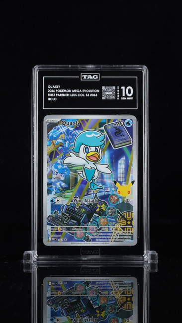 Quaxly 063 Pokemon 2026 First Partner Illus S3 Graded TAG 10 Gem Mint R3624615