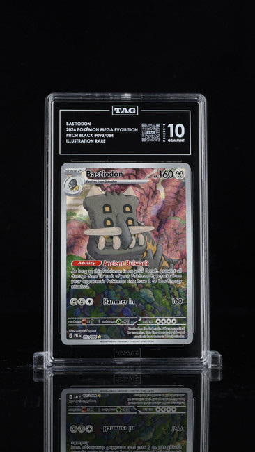 Bastiodon 093/084 Pokemon 2026 Pitch Black Graded TAG 10 Gem Mint P2328515