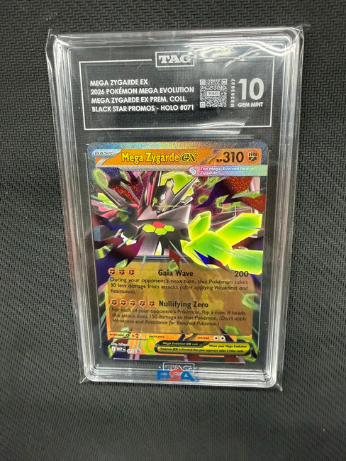 Mega Zygarde EX  Pokemon Mega Evolution Black Star Promo TAG 10 PSA #71