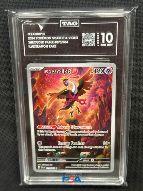 Fezandipiti  Pokemon Shround Fable Illustration Rare TAG 10 PSA #073/064