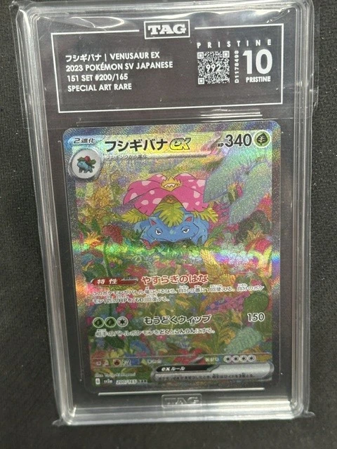 Venusaur EX 2023 Pokemon JPN 151 Special Art Rare TAG 10 Pristine 992 #200/165