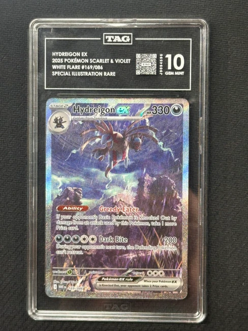 Hydreigon EX  Pokemon White Flare Special Illustration Rare TAG 10 PSA #169/086