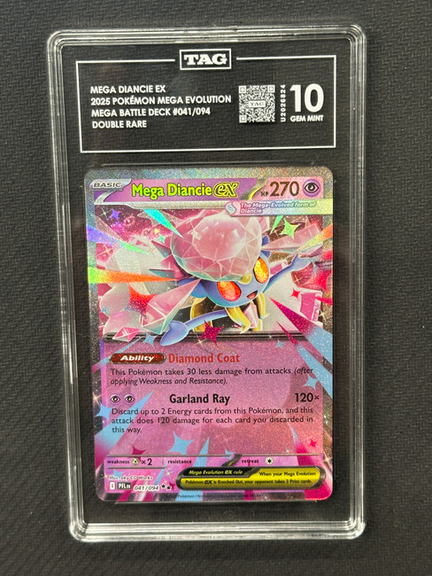 Mega Diancie EX  Pokemon Mega Evolution Double Rare TAG 10 U2026824 #041/094