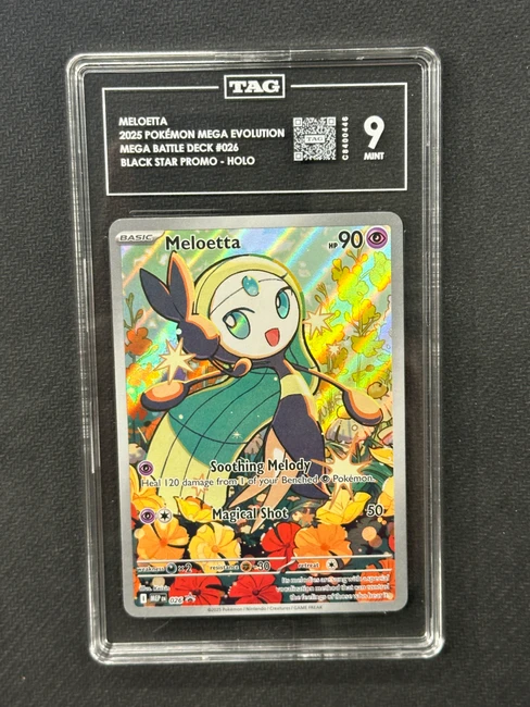Meloetta  Pokemon Mega Evolution Black Star Promo TAG 9 C8400446 PSA #26