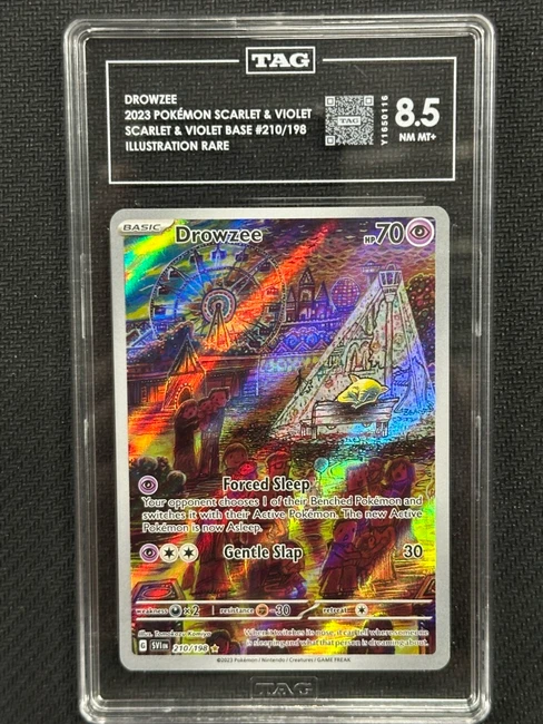 Drowzee  Pokemon Scarlet Violet Illustration Rare TAG 8.5 Y1650116 PSA #210/198