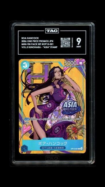 Boa Hancock OP13-051 One Piece 26 Sunohara "Asia" Stamp JPN TAG 9 Mint W4124032