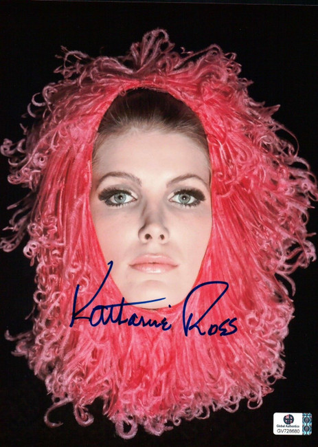 Katharine Ross Hand Signed Autograph 8x10 Photo Sexy Pose & Face GA 728680