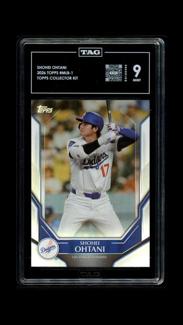 Shohei Ohtani 2026 Topps Collector Kit  Graded TAG 9 Mint #MLB-1 E8169495