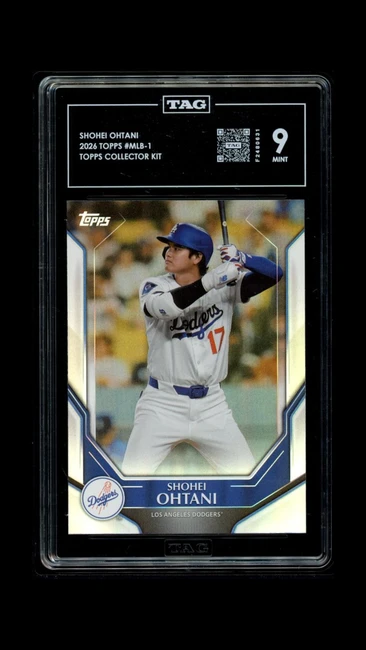 Shohei Ohtani 2026 Topps Collector Kit  Graded TAG 9 Mint #MLB-1 F2480631