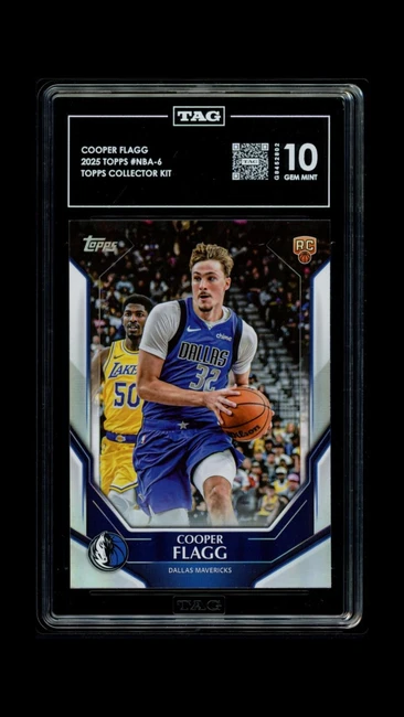 Cooper Flagg 2025 Topps Collector Kit  Graded TAG 10 Gem Mint #NBA-6 G8452802