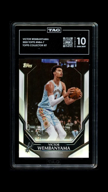 Victor Wembanyama 2025 Topps Collector Kit  Graded TAG 10 Gem Mint #NBA-7 579112
