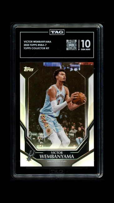 Victor Wembanyama 2025 Topps Collector Kit  Graded TAG 10 Gem Mint #NBA-7 689582