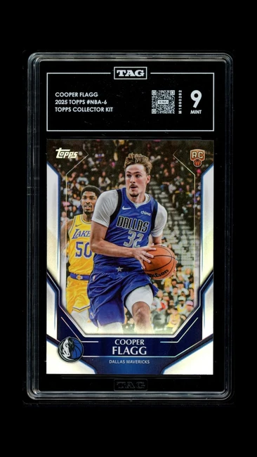 Cooper Flagg 2025 Topps Collector Kit  Graded TAG 9 Mint #NBA-6 M1890282