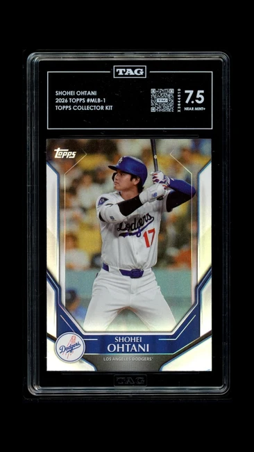 Shohei Ohtani 2026 Topps Collector Kit  Graded TAG 7.5  Dodgers #MLB-1 X3644510