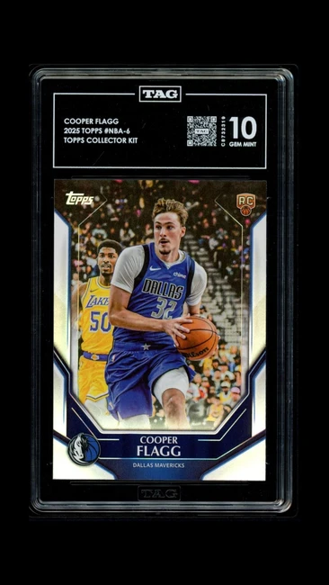 Cooper Flagg 2025 Topps Collector Kit  Graded TAG 10 Gem Mint #NBA-6 C8732319