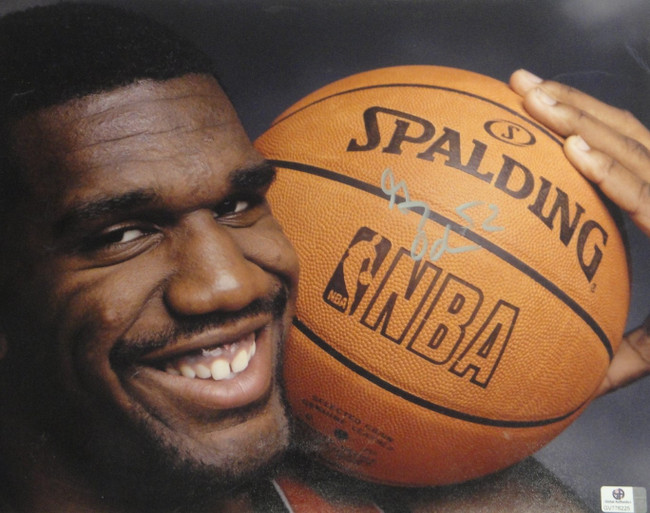 Greg Oden Hand Signed Autographed 11x14 Photo Big Smile With Basketball GA776225