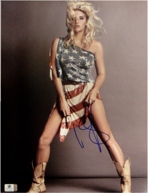Kesha Ke$ha Signed Autographed 11X14 Photo America Outfit Sexy GA776035