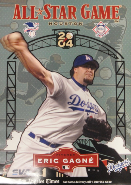 2 Eric Gagne Unsigned 18x24 Poster 2004 All Star Game Pitching Baseball Dodgers