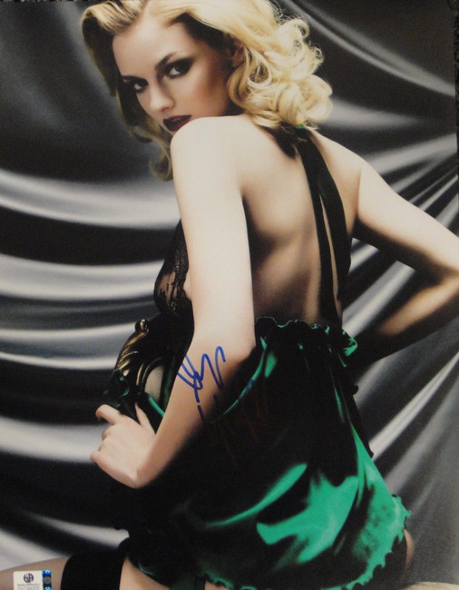 Lydia Hearst Hand Signed Autograph 11x14 Photo Sexy Look Smile JSA U16252