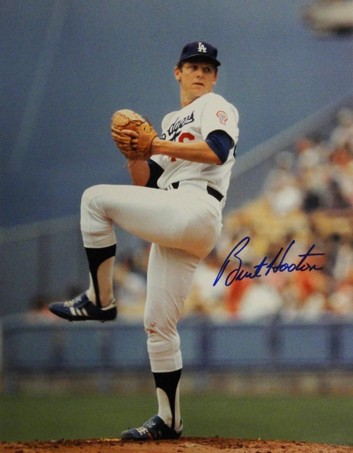 Burt Hooton Original Hand Signed Autograph 11x14 Photo Los Angeles Dodgers Blue