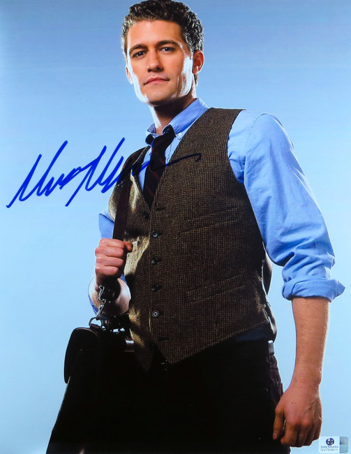Matthew Morrison Signed Autographed 11X14 Photo Glee Sexy Shirt and Vest 793811