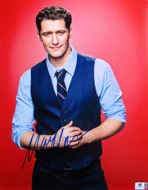 Matthew Morrison Signed Autographed 11X14 Photo Glee Sexy Shirt and Vest 793842