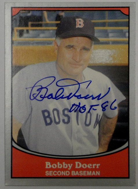 Bobby Doerr Hand Signed Autographed 1990 Pacific Trading Card  GA GX 19460