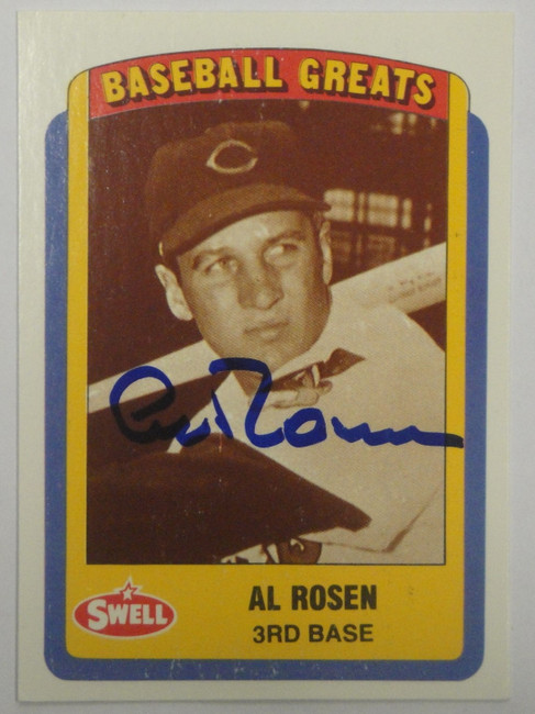 Al Rosen Hand Signed Autographed Swell 1990 Trading Card Greats GA GX 19457