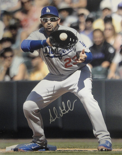 Adrian Gonzalez Hand Signed Autographed 16x20 Photo Los Angeles Dodgers Glove