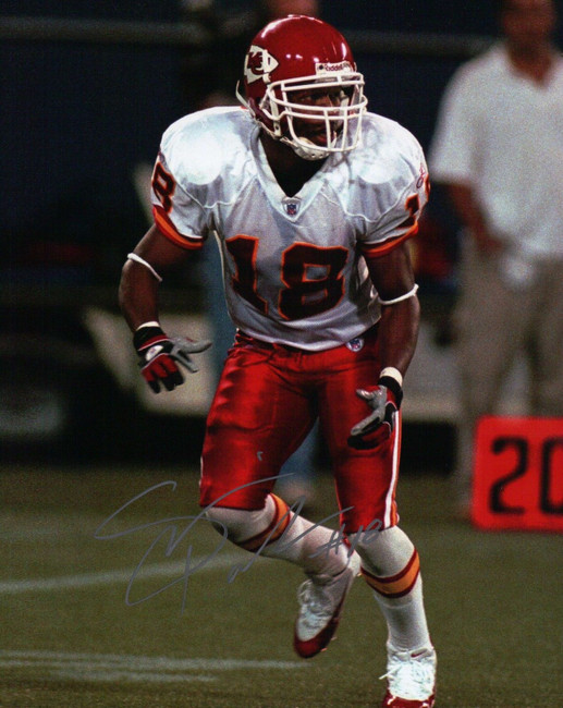 Samie Parker Signed 8X10 Photo Autograph KC Chiefs Silver Ink Auto w/COA