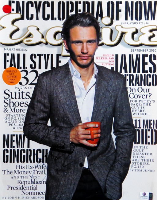 James Franco Signed Autographed 11X14 Photo Esquire Magazine Cover Print 806087