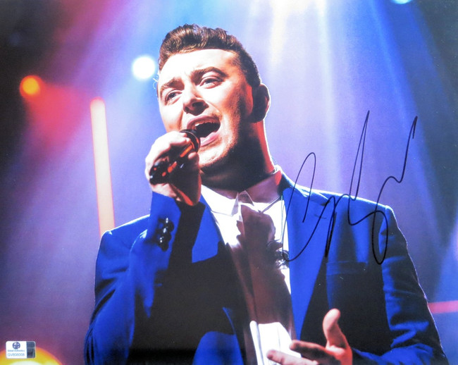 Sam Smith Signed Autographed 11X14 Photo Classic Performing on Stage GV806008