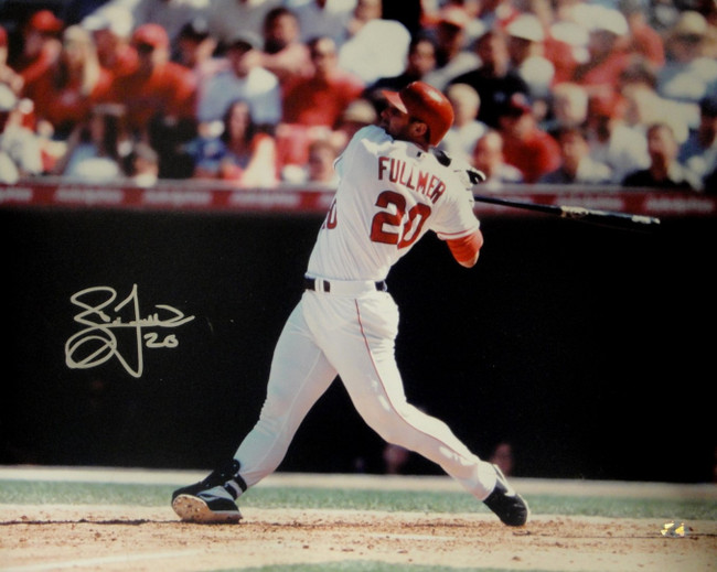 Brad Fullmer Hand Signed Autographed 16x20 Anaheim Angels Photo Big Swing