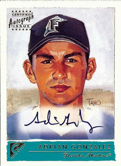 Adrian Gonzalez 2001 Topps Gallery Auto Autograph Marlins Dodgers #GA-AG